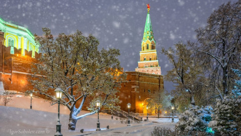 Moscú bajo la nieve es como un cuento de hadas 