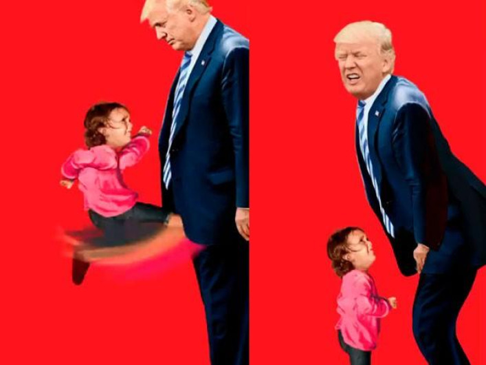 Niña hondureña confronta al presidente Trump