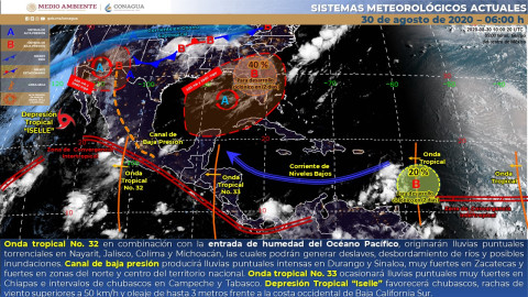 Lluvias puntuales torrenciales en Nayarit, Jalisco, colima y Michoacán