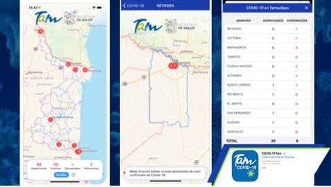 Crea Gobierno de Tamaulipas app para monitorear covid-19
