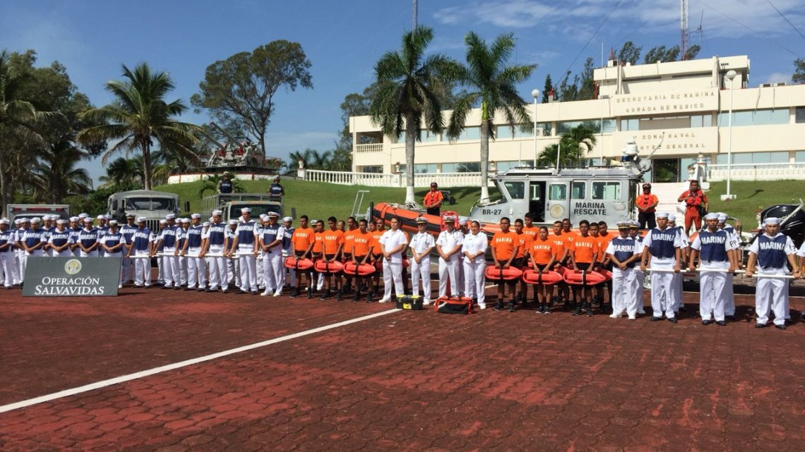 Implementa Secretaría de Marina operación salvavidas "Verano 2018" en playas Miramar y Tesoro