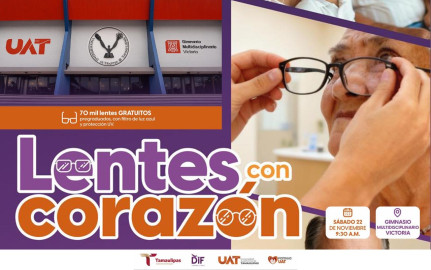 Anuncia la UAT jornada de entrega gratuita de 70 mil lentes