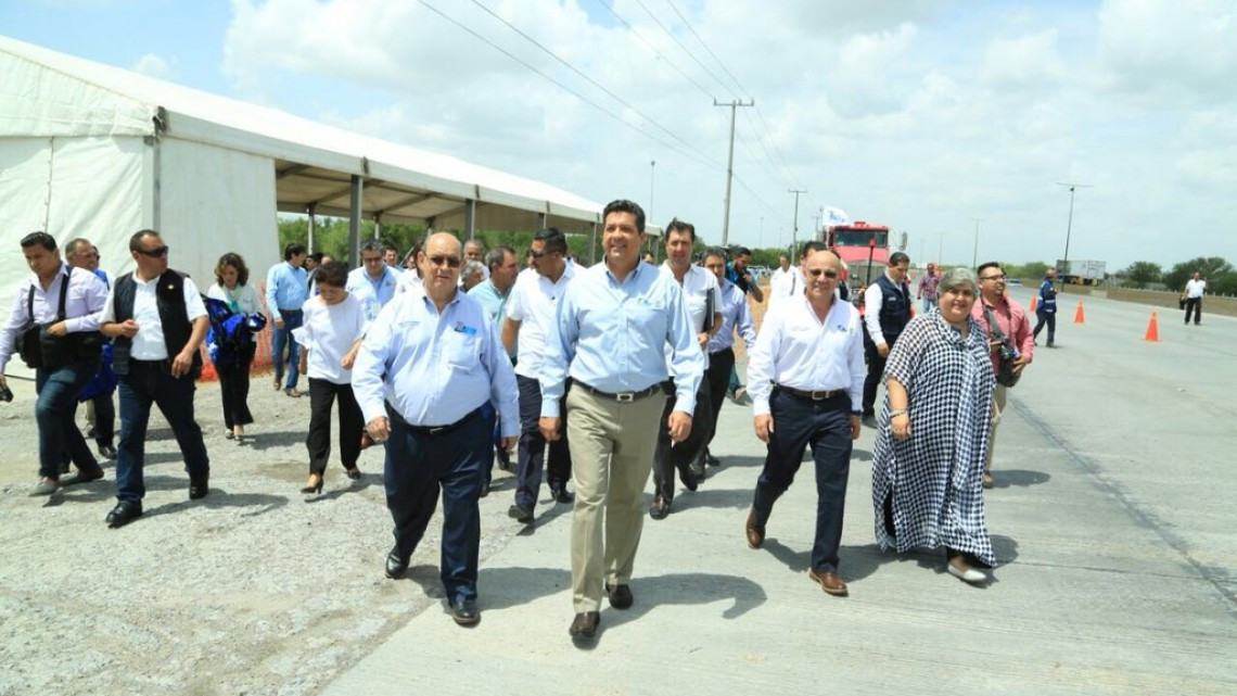Arranca Gobernador ampliación de puente internacional en Nuevo Laredo
