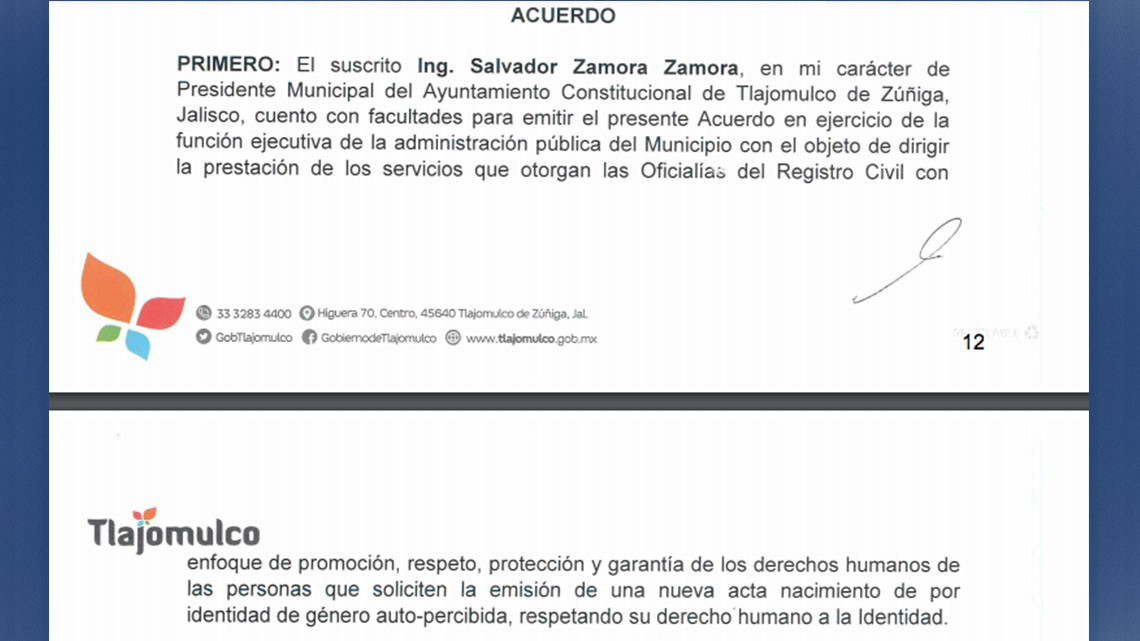 Tlajomulco, Jalisco, permitirá a personas trans cambiar su sexo en acta de nacimiento 