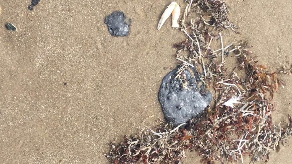 Aparecen manchas de chapopote en la playa Bagdad