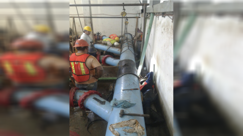 Concluye rehabilitación de la Estación de Bombeo No. 3