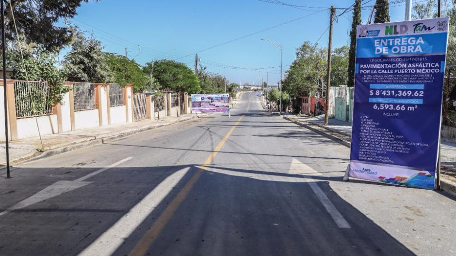 Benefician a tres colonias con pavimentación