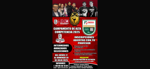 Será sede Reynosa del Campamento de Alta Competencia de Taekwondo 2025