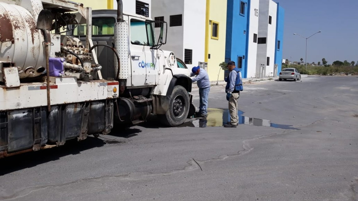 Normalizan servicio de drenaje en Hacienda del Sol