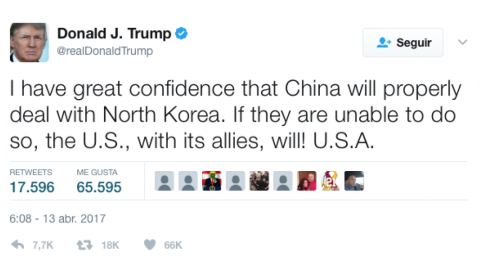 Trump presiona a China