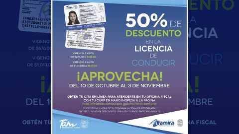 Invitan a aprovechar descuento en licencias para conducir