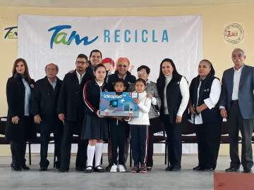 Premian esfuerzos de participantes en "Tamrecicla"