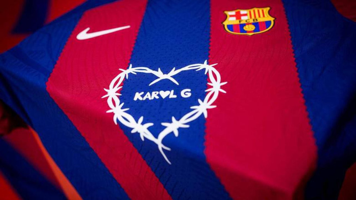 Así luce la nueva camiseta del Barça en colaboración con Karol G