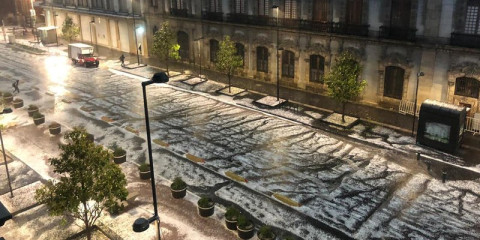 Se registra caída de granizo en CDMX y zonas de Edomex