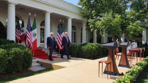 "Se ha comportado con nosotros con gentileza y respeto": AMLO a Trump