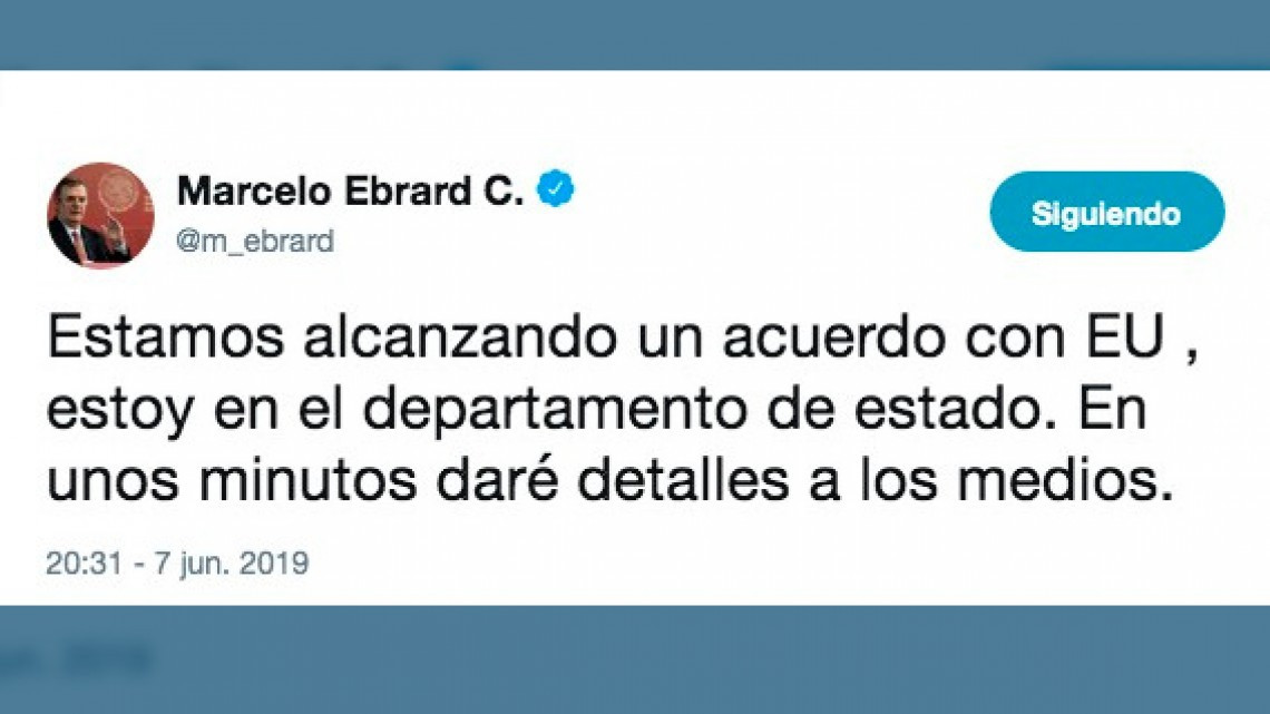 Trump suspende aranceles, EU y México logran acuerdo 