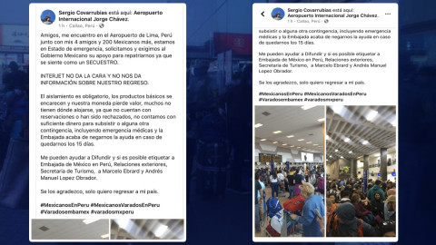 200 mexicanos piden ayuda tras quedarse varados en Perú