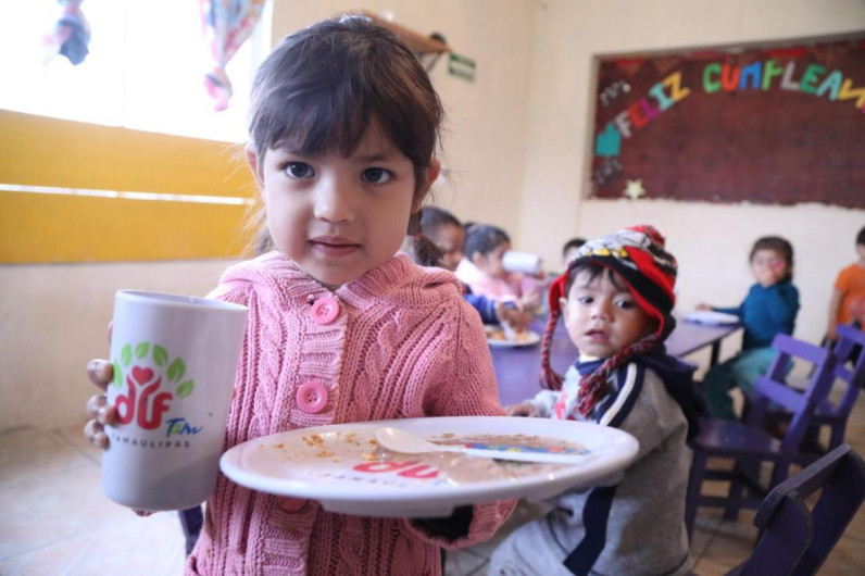 Entrega DIF Tamaulipas desayunos escolares a estancias infantiles