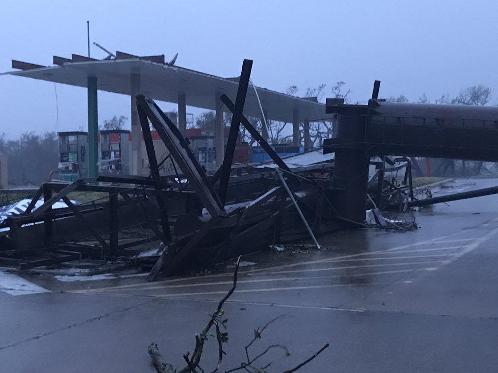 Las impactantes imágenes que dejó Harvey en Rockport,Texas