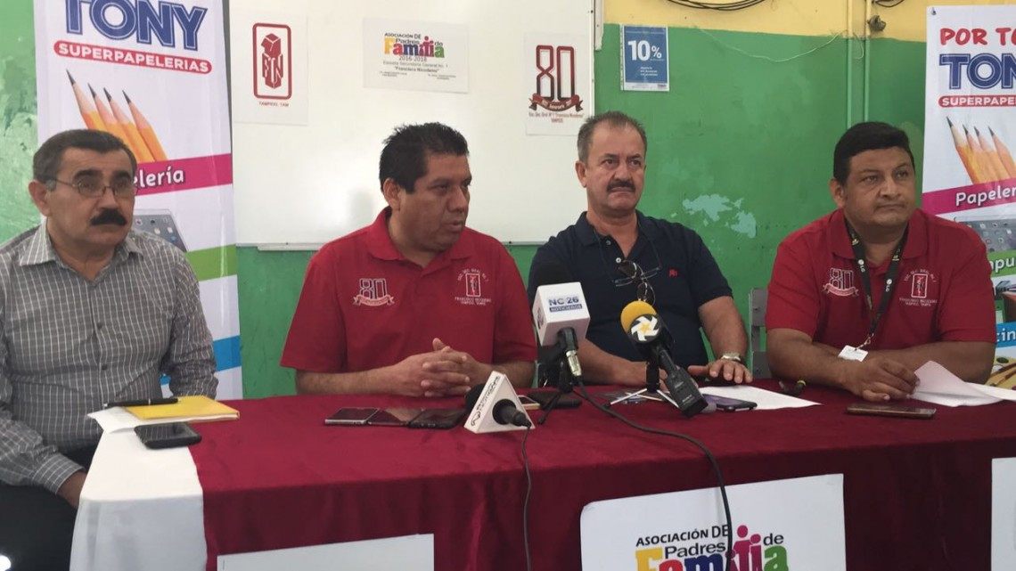 Por concluirse salones de clases de secundaria de Tampico