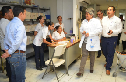Secretaria de Salud supervisa unidades medicas en ciudad Mante 