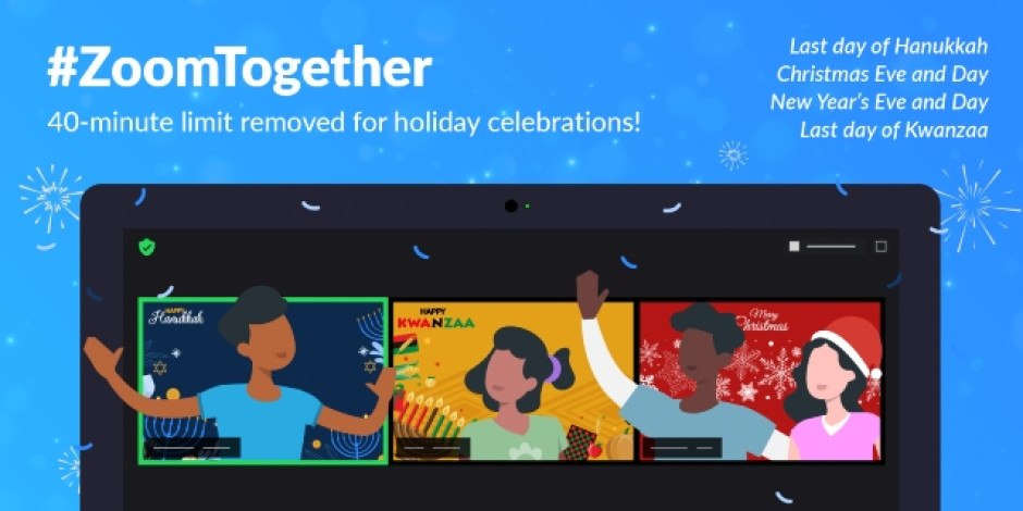 Zoom regalará llamadas ilimitadas en su versión gratuita durante navidad