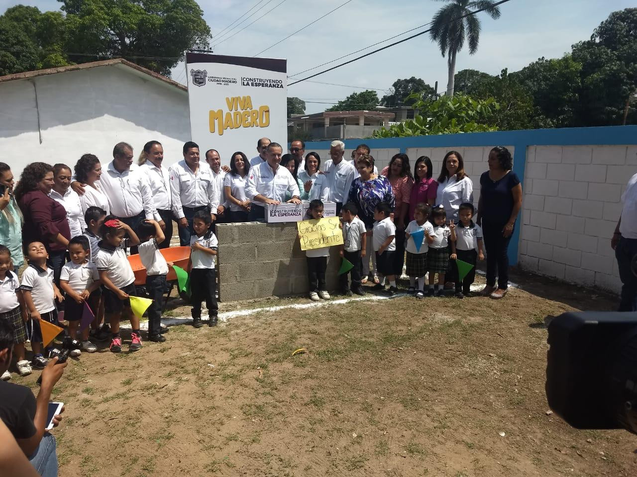 Ponen en marcha obra sanitaria en jardín de niños 