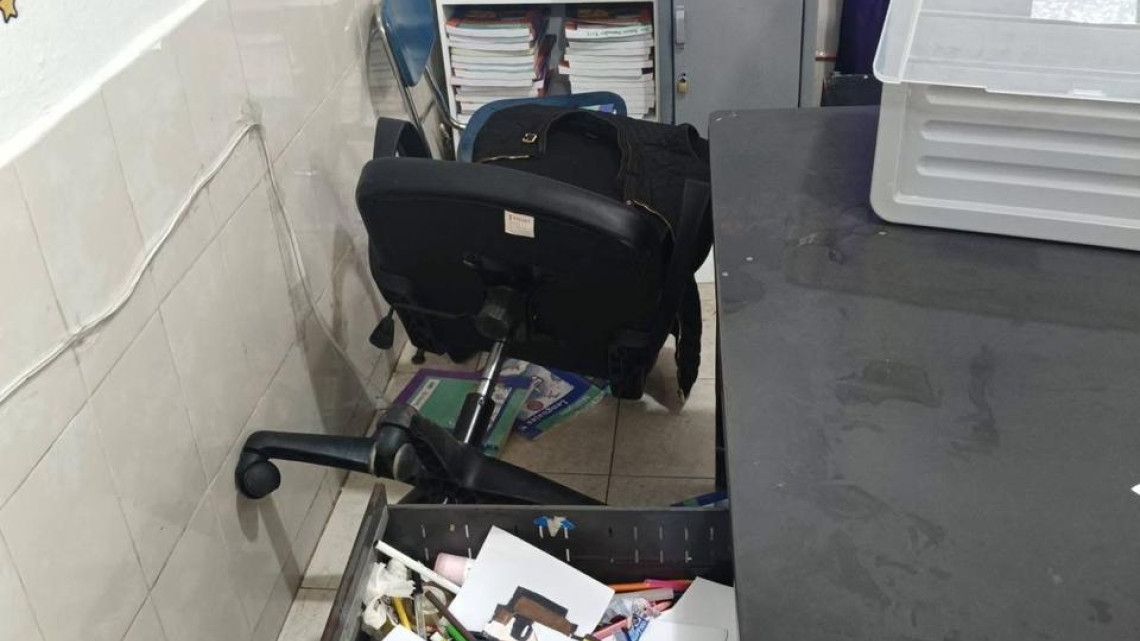 Vandalizan la escuela primaria durante el receso invernal