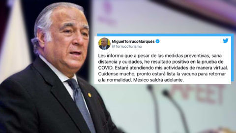 Secretario de Turismo, da positivo a coronavirus