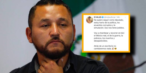 El Mijis anuncia que no quiere seguir como diputado y se dedicará a recorrer el país en bicicleta para ayudar