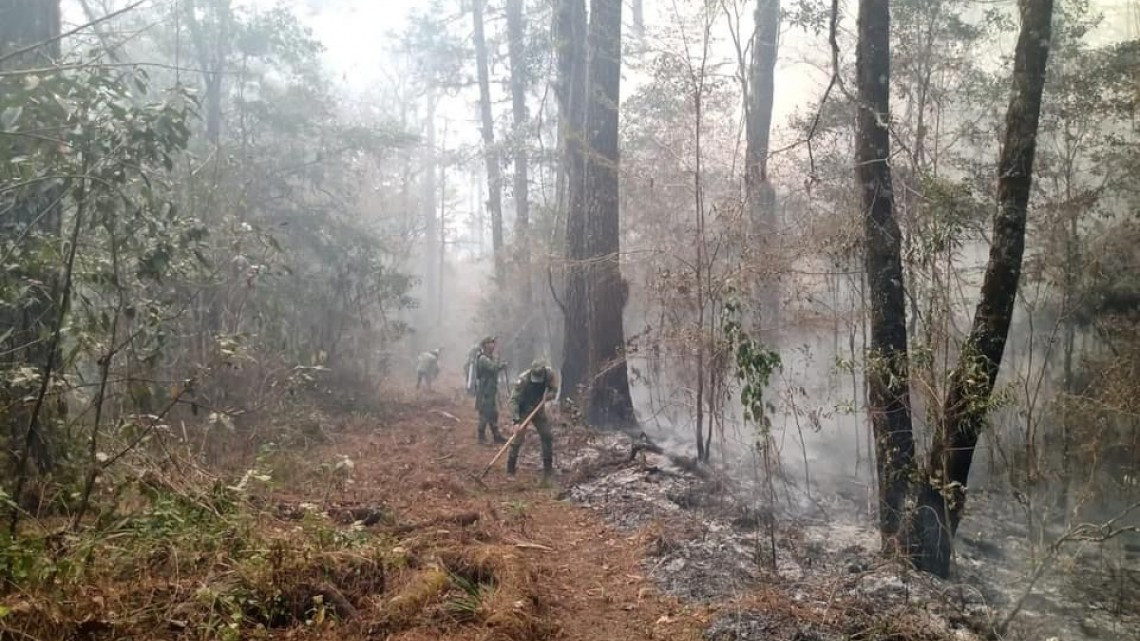 Instalan centro de acopio para apoyar a combatientes del incendio en “El Cielo”