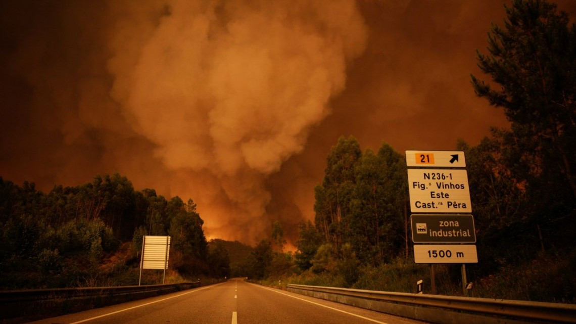 Van 62 muertos por incendio en Portugal