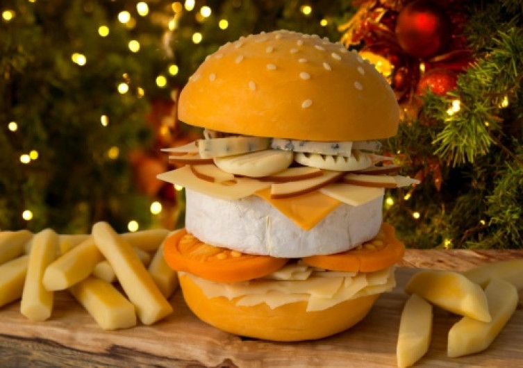 La hamburguesa hecha con 9 quesos diferentes 