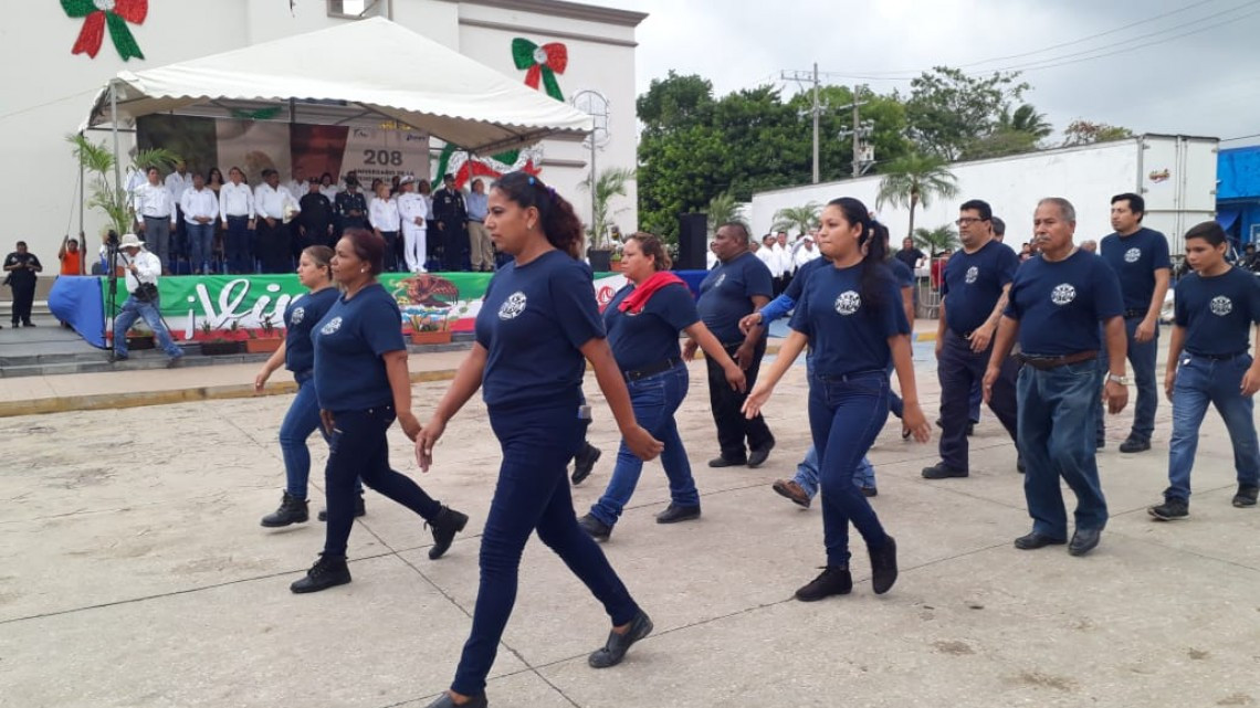 Concluye sin contratiempos el desfile cívico militar desarrollado en Altamira