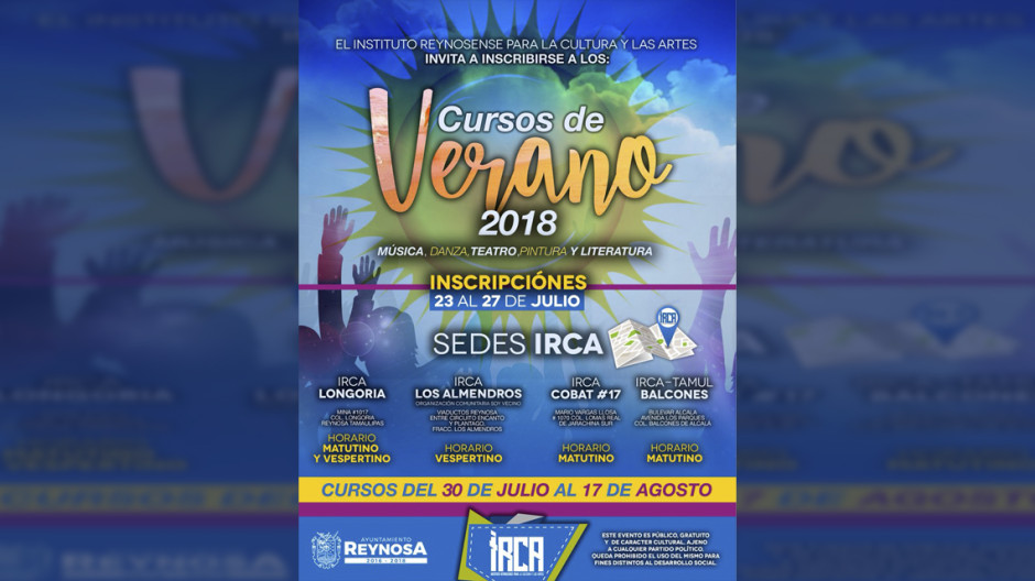 Impartirá IRCA cursos de verano gratuitos