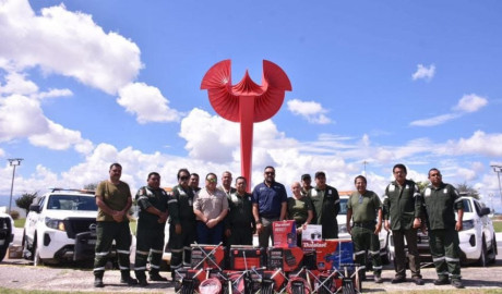 Entrega Turismo equipo a los Ángeles Verdes en Tamaulipas