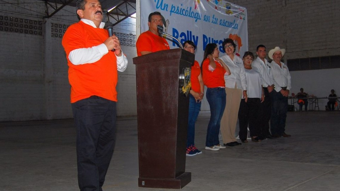 Realizan Rally Rural del programa "Un Psicólogo en Tu Escuela"