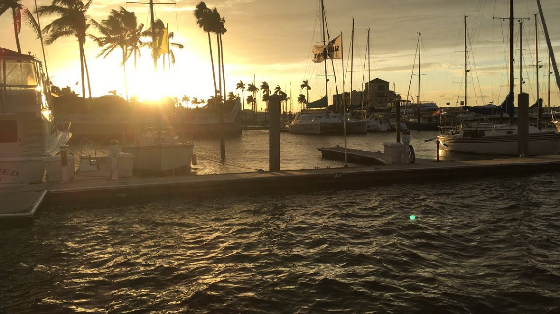 El atardecer antes de Irma