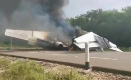 Aeronave relacionada con actividades ilícitas se desploma en QRoo