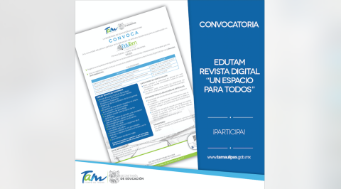 Últimos días para registrar participación en la Revista Digital EDUTAM “Un espacio para todos”