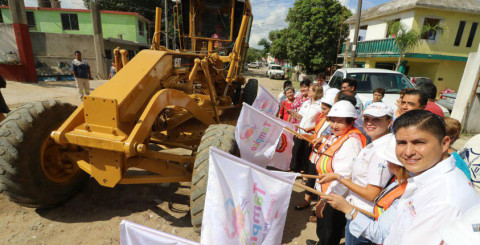 Ponen en marcha obra de pavimentación en Tampico