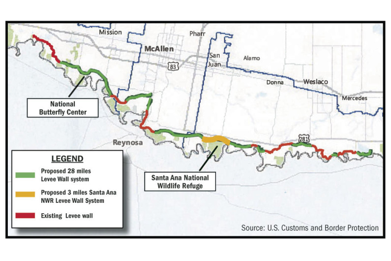 Revelan planos del muro en frontera con Tamaulipas 