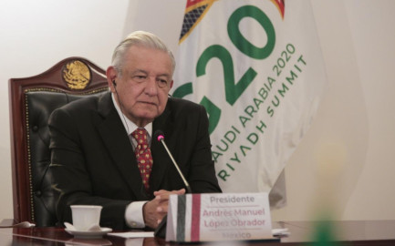 Participa AMLO en cumbre virtual del G-20