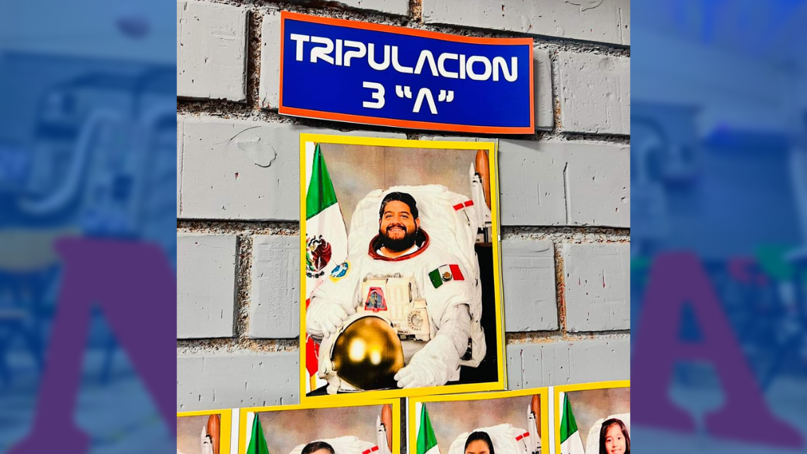 Todos a bordo: El Profe Chido decoró su salón de la NASA para estudiantes