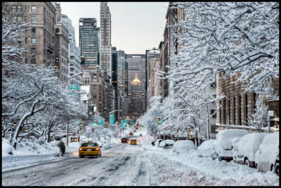 Nueva York experimenta temperaturas invernales menores al promedio  