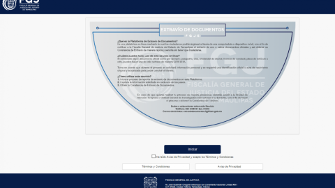 FGJTam ponen en marcha plataforma para obtención de Constancia de Extravío de Documentos