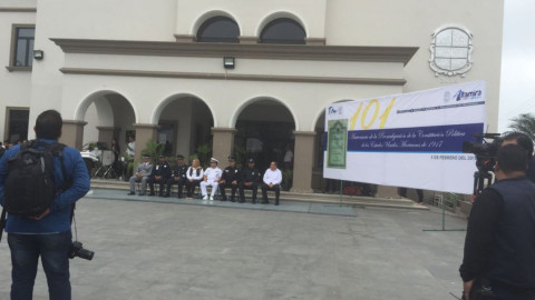 Conmemoran 101 aniversario de la constitución política mexicana