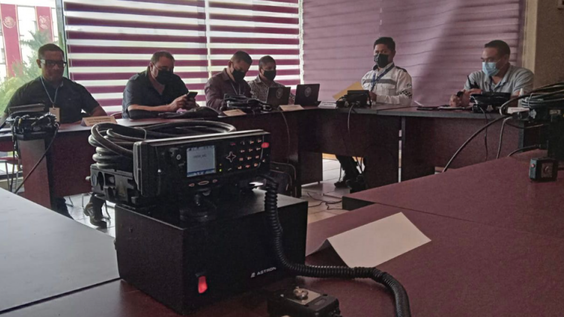 Instalan sistema de seguridad con motivo de la ceremonia del Grito de Independencia.