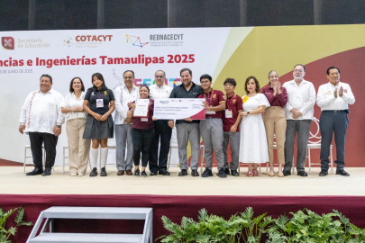 Reconocen a jóvenes talentos en la Feria de Ciencias e Ingenierías Tamaulipas 2025