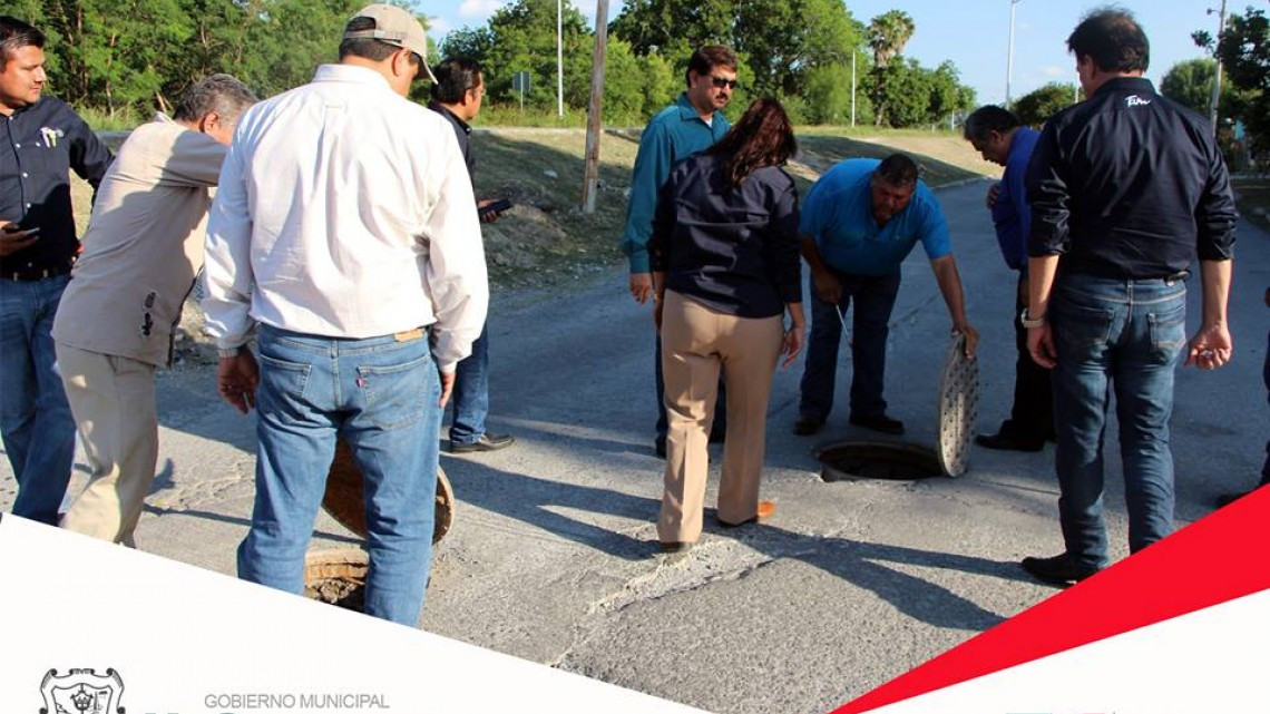 Supervisan obra en Camargo